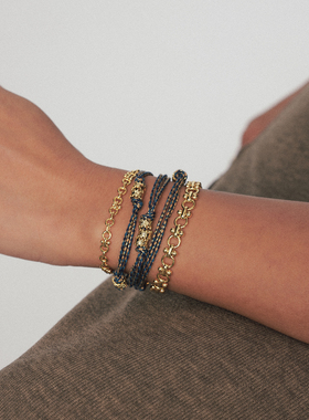 A Ray of Sunligh25秋冬新品埃及系列沙漠绿洲编织手链金属肌理