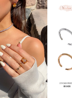 LHwindsor温莎珠宝星光戒指精致简约百搭金色指环小众原创设计女