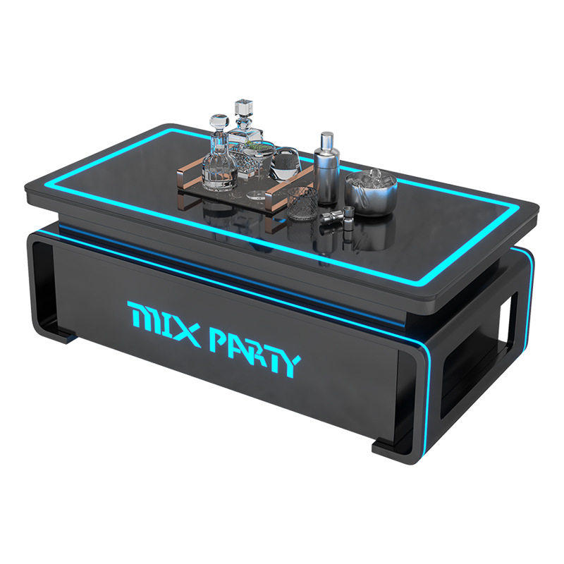 新款KTV包厢派对房轻奢高档发光茶几深渊效果桌子酒吧台厂家直销 - 图3