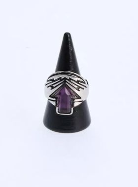 紫色炼金术师戒指假面骑士歌查德银铜制戒指指环好友礼物