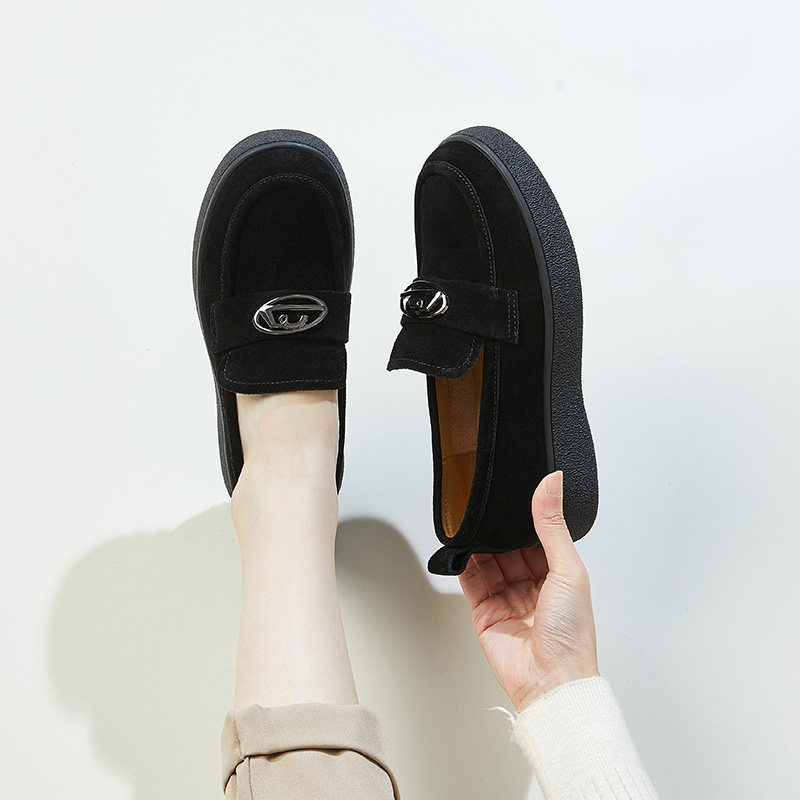 康奈秋季真皮单鞋一脚蹬绒面中妈妈鞋深口软底舒适老人单鞋,淘宝优惠券,粉丝福利购,淘宝优惠卷