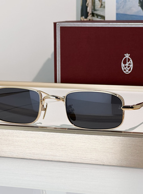 JMM DUSK手工环氧树脂镜腿β钛金属小方框太阳镜男女复古风墨镜