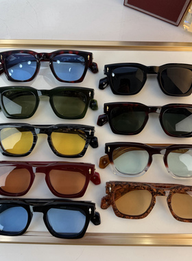 升级版JMM RAWLINS奢华雷鸟金属徽标绿松石方框太阳镜偏光墨镜