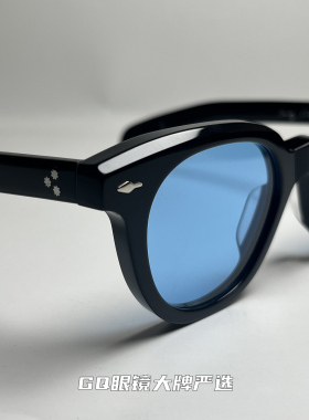 跨境JACQUES JMM The1948重工圆框太阳镜男女百搭复古墨镜UV400