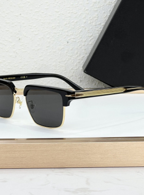 贝克汉姆DB7112镀金金属框板材眉架墨镜男商务精英墨镜防紫外线