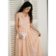 Swing collar double hem vest dress