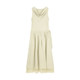 Swing collar double hem vest dress