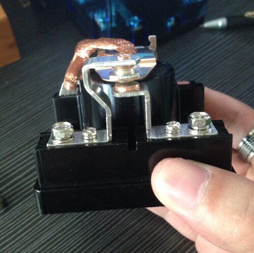 电瓶车水泵专用电磁继电器 银触点大功率直流12V 24V交流220V开关 - 图0
