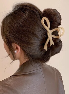 秋冬美拉德抓夹高级感发量多鲨鱼夹大号发卡发夹女后脑勺盘发头饰