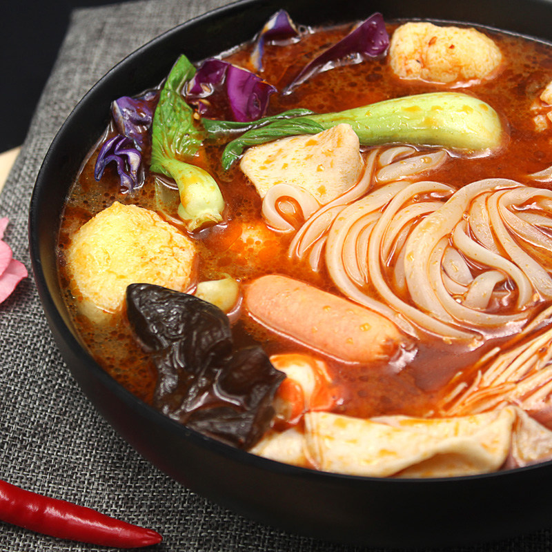 麻辣烫牛筋面正宗东北大妈街边老式麻辣烫面方便速食真空袋装带料