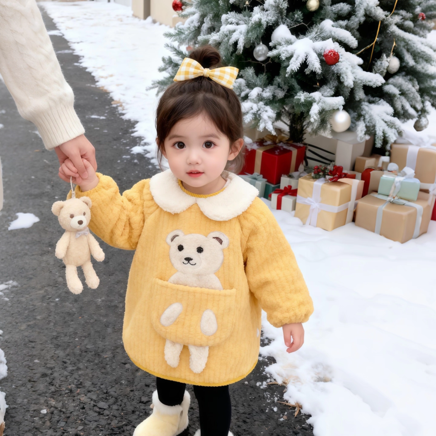 超萌宝宝罩衣可爱外穿婴儿围兜儿童长袖护衣防水防脏女宝洋气围裙,淘宝优惠券,粉丝福利购,淘宝优惠卷