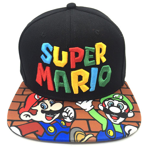 超级玛丽SuperMario周边马里奥路易基帽子鸭舌棒球帽遮阳帽子男女 - 图0