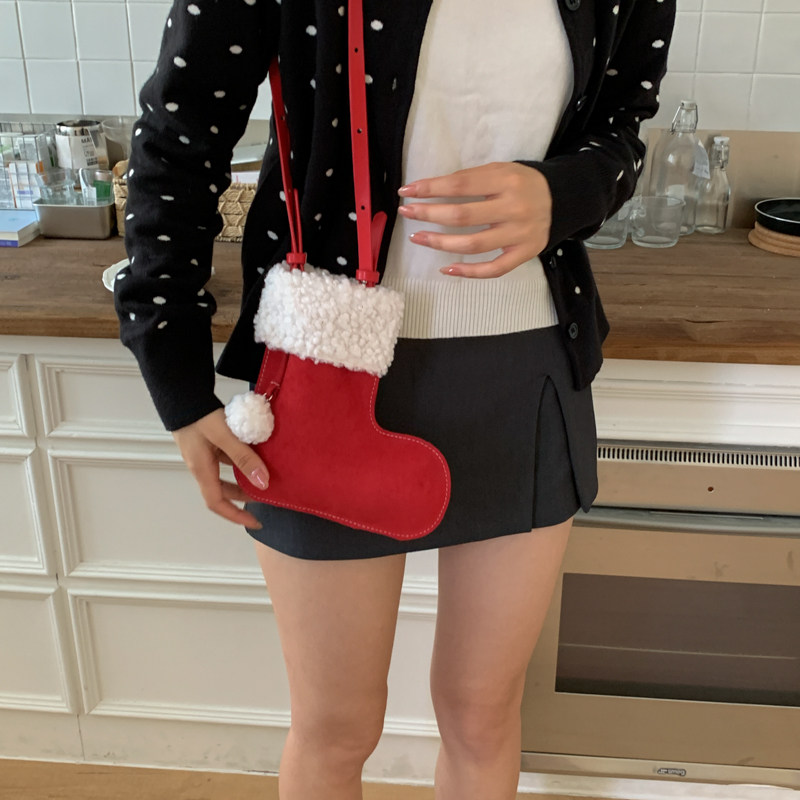 秋冬季日系休闲简约斜挎包小女孩稀奇古怪时尚小众鞋子单肩配饰包,淘宝优惠券,粉丝福利购,淘宝优惠卷