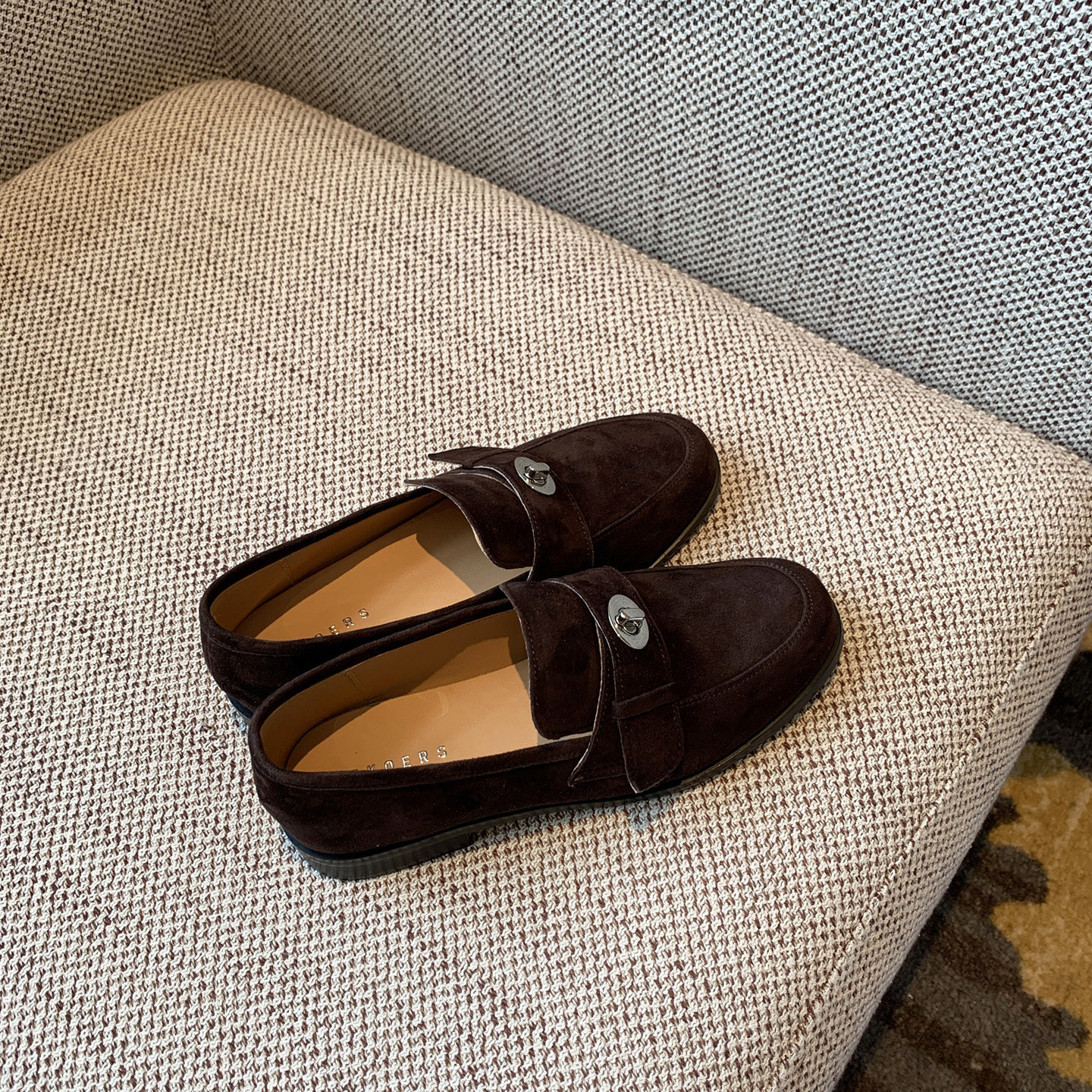 【TFM】乐福鞋女2CM平底百搭英伦风复古磨砂牛皮舒适豆豆鞋女单鞋,淘宝优惠券,粉丝福利购,淘宝优惠卷