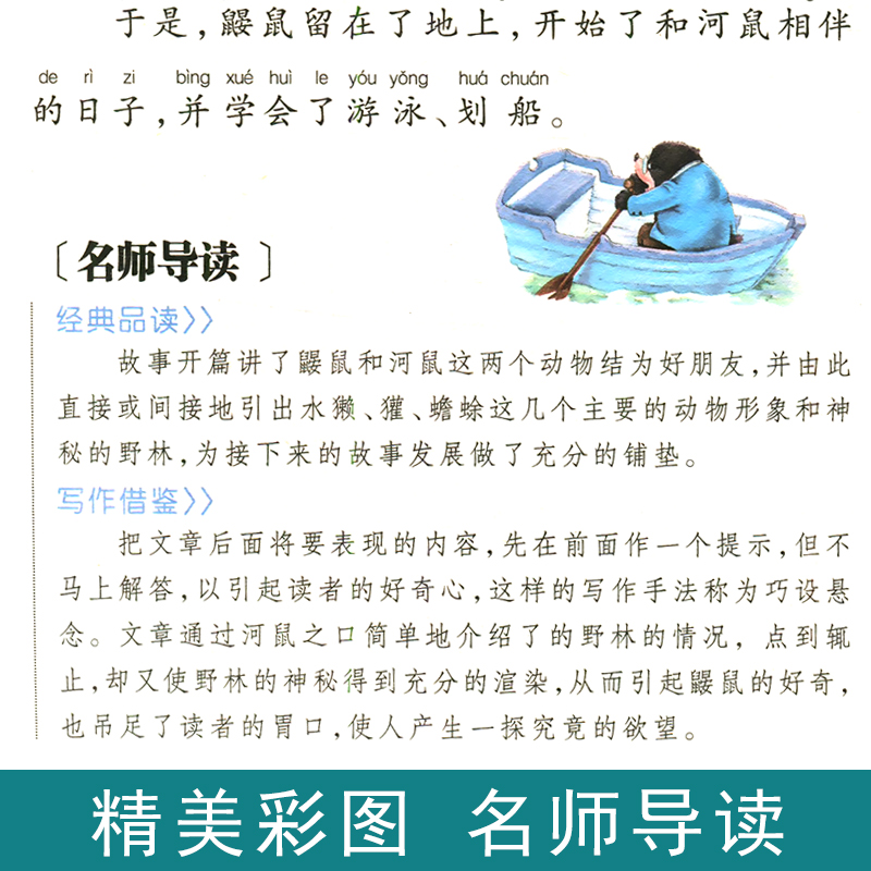 柳林风声正版书注音版彩图小学生必读课外书籍一二三年级儿童图书读物带拼音班主任老师推荐畅销书经典书目汕头大学出版社原著-图1