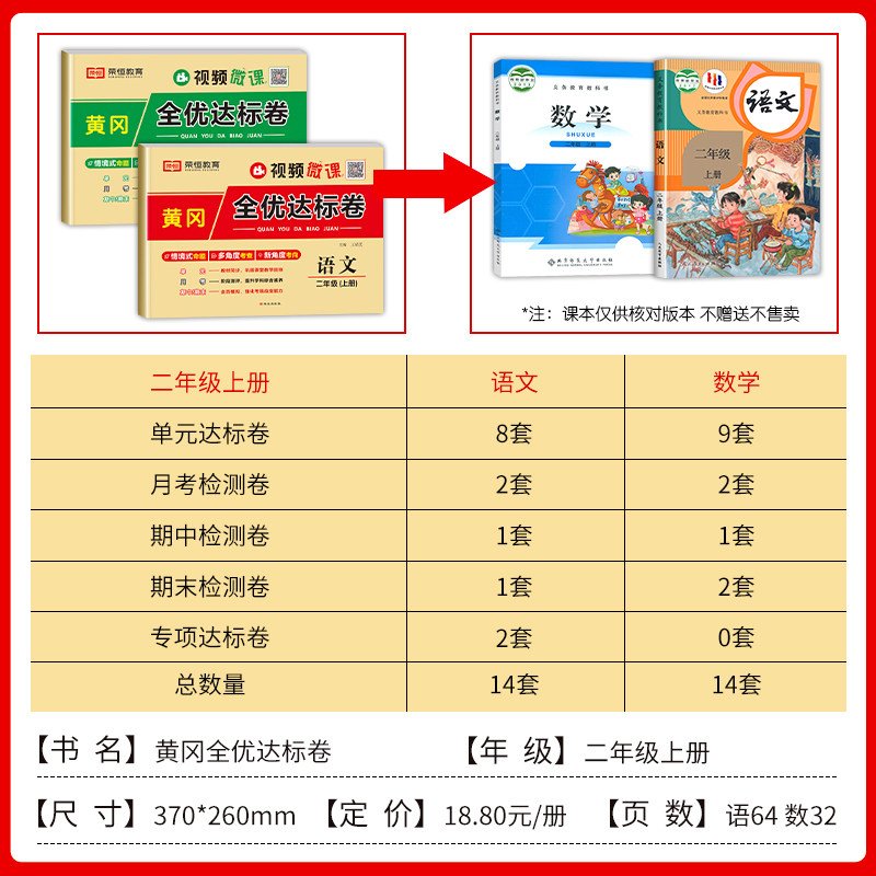 二年级上册数学北师大版试卷全套单元测试卷考试卷子同步练习册练习题思维应用题专项训练口算题卡天天练必刷题北师版 小学2上黄冈