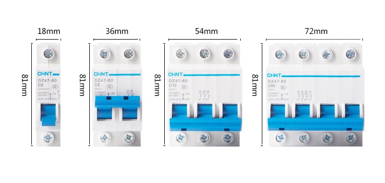 DZ47-60 C型1P2P3P4P32A 20A三相家用小型断路器空开空气开关询价 - 图1