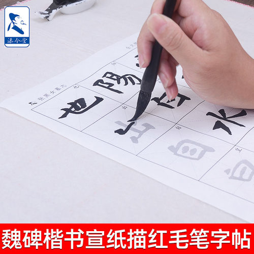 魏碑张黑女墓志楷书宣纸描红字帖 成人初学者临摹书法入门文房四宝练习毛笔字半生熟书法纸 - 图3