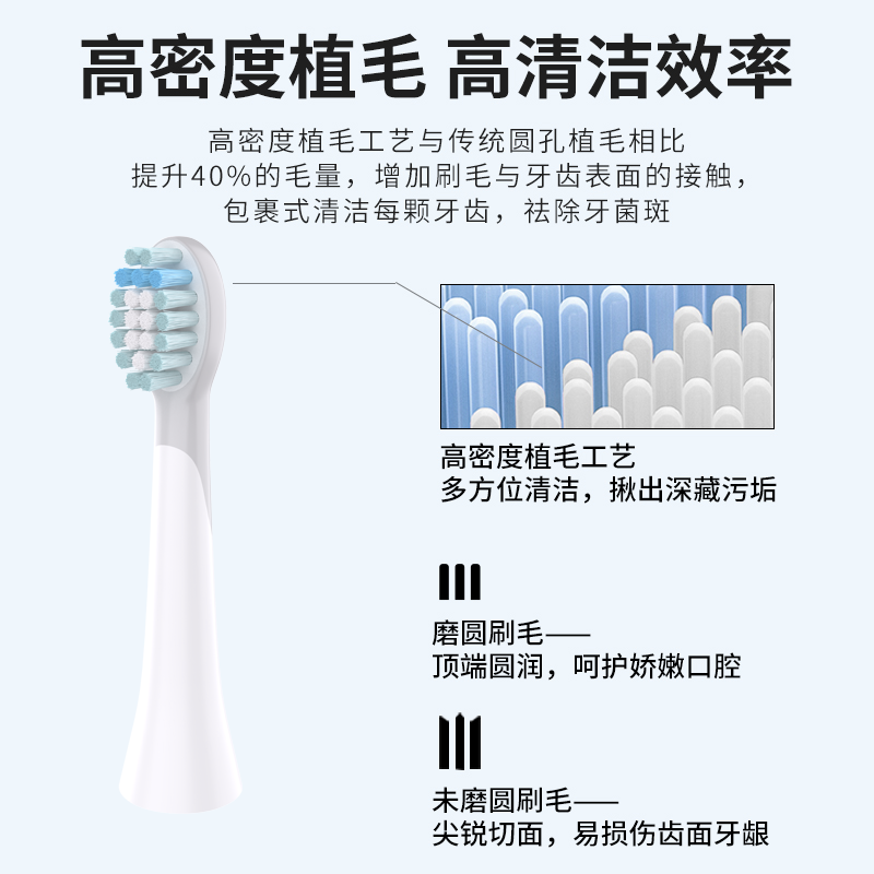 适配荷兰艾优APIYOO儿童电动牙刷头A7原装替换刷头软毛通用皮卡丘 - 图2