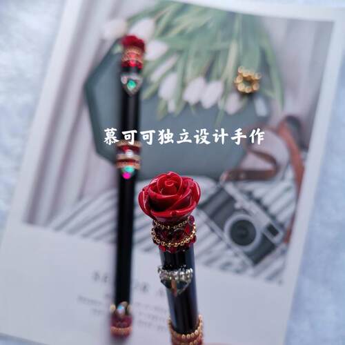 纯手工定制美少女战士签字笔星月棒仙女魔法杖手作金属杆钢笔墨囊 - 图3