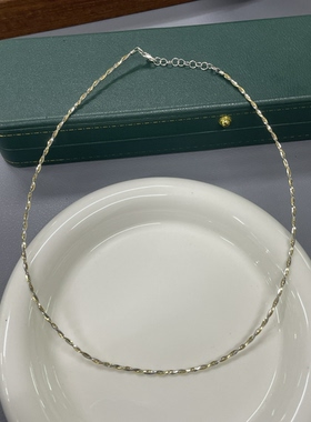 意大利进口双色项圈手链合集 个性小众时尚款精工银饰