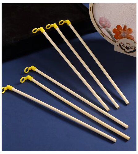竹木手提杆中秋元宵节儿童diy纸灯笼杆子灯杆幼儿园diy制作小灯杆 - 图0