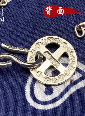 银创高桥吾郎亚丽桑那自由十字架吊坠s925纯银手工定制时尚男女款