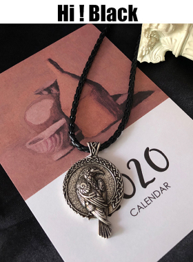 维京黑鸟凯尔特雄鹰护身符项链