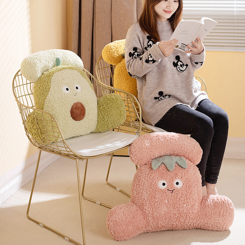 靠垫办公室腰靠座椅腰垫长期工位久坐护腰神器床头靠背沙发抱枕,淘宝优惠券,粉丝福利购,淘宝优惠卷