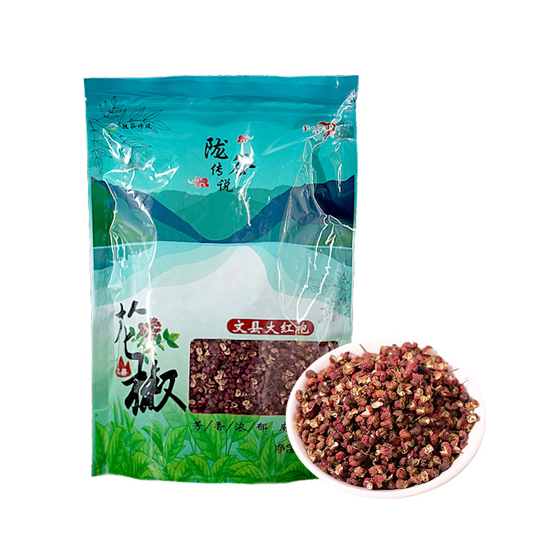 陇谷传说文县大红袍花椒甘肃陇南大红袍干花椒食用红花椒大料新货