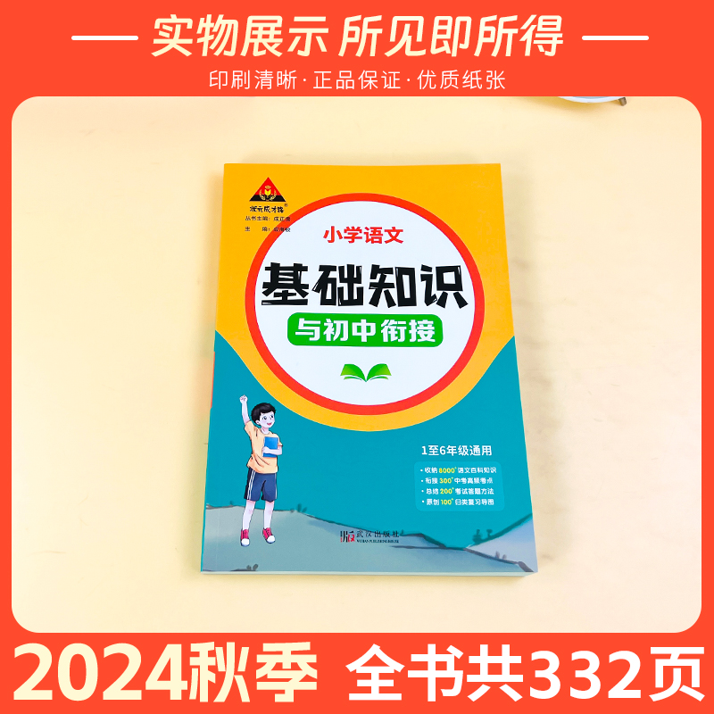 2024版小学语文基础知识与初中衔接一二三四五六年级上下册通用状元成才路基础知识大盘点同步教材小升初总复习小学语文百科知识书