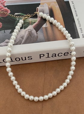 法式优雅珍珠项链赫本风锁骨链