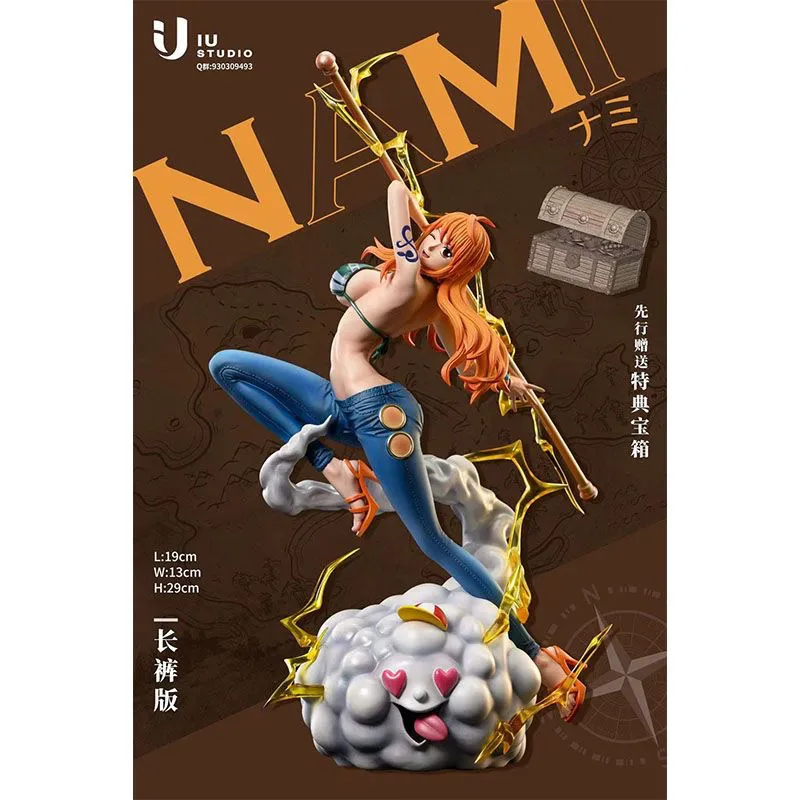 海贼王 草帽团 IU popmax共鸣 娜美动漫模型摆件周边礼品手办雕像 - 图3