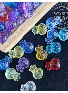 【水晶福袋】琉璃彩色小福袋招财聚宝盆摆件 居家开业送礼