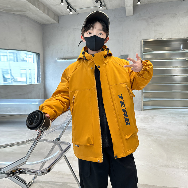 巴拉线男童外套春秋款三合一可拆卸儿童冲锋衣大童男孩秋季上衣,淘宝优惠券,粉丝福利购,淘宝优惠卷