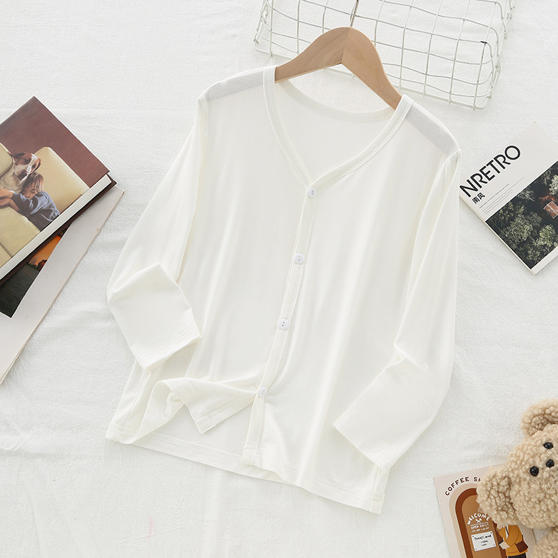 这件好舒服！儿童莫代尔空调服女孩防晒衣女童春夏季薄款开衫男童,淘宝优惠券,粉丝福利购,淘宝优惠卷