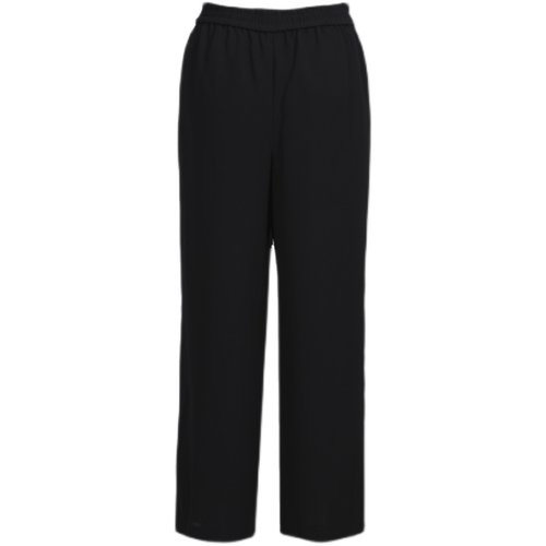 美尔雅女装松紧腰休闲裤 薄款宽松直筒舒适雪纺九分裤116-1 - 图3