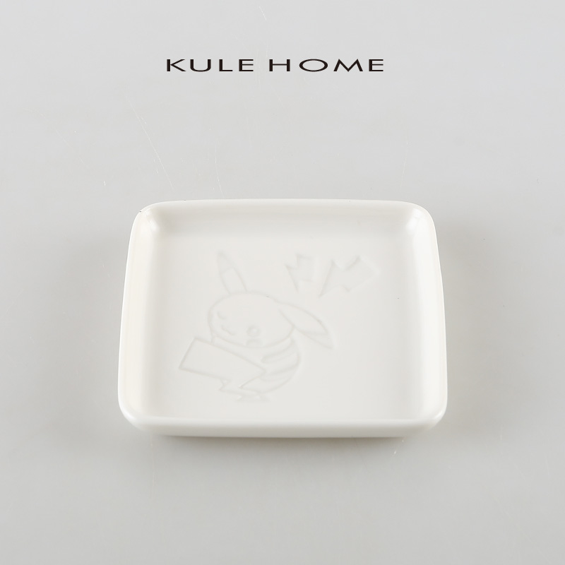 KULE HOME 肥皂碟北欧香皂盒轻奢风陶瓷家用皂碟浴室卫生间创意 - 图0