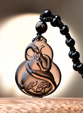 易明开居灵蛇进禄吉贵宏吊坠2026属牛吉祥佩戴物生肖牛项链挂件