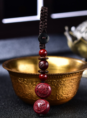 2026年生肖猪亥卯未三合朱砂手串金运多财开运随身手绳兔加羊形