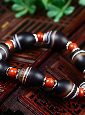 手链男女款红竹石