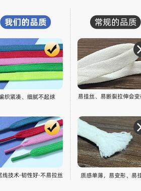 浅蓝色扁形深蓝色鞋带雾蓝宝蓝色帆布运动鞋板鞋男女运动帆布鞋绳