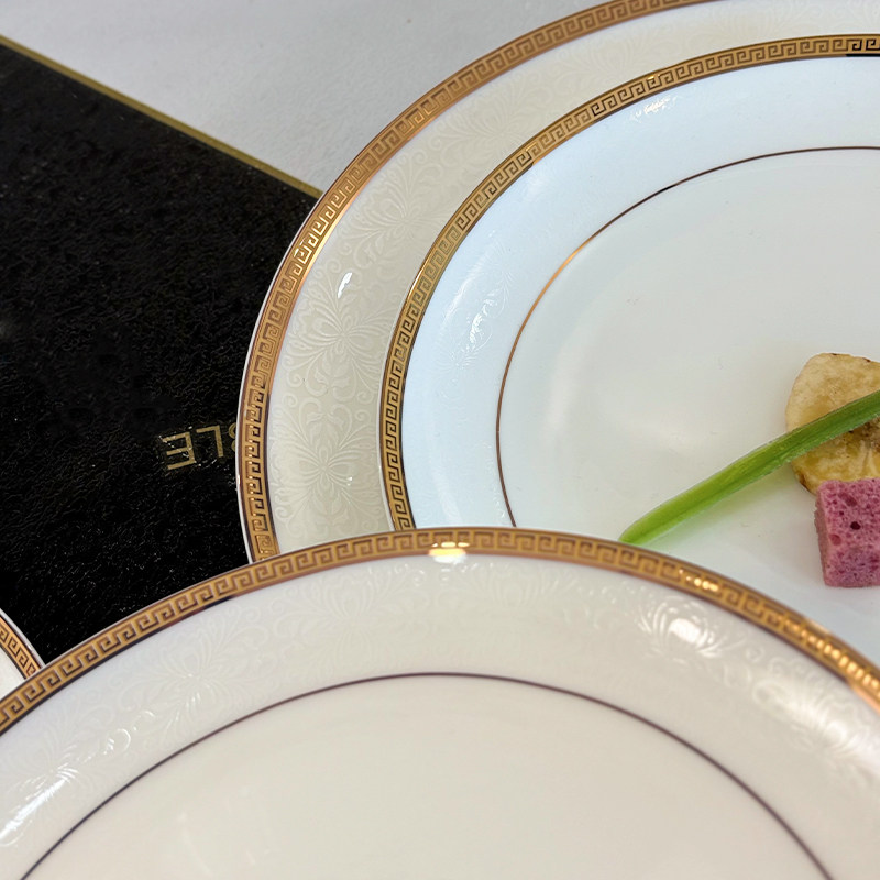 盘子碗套装自由组合家用中式金边陶瓷菜盘碟子骨瓷中式好看的碗碟,淘宝优惠券,粉丝福利购,淘宝优惠卷