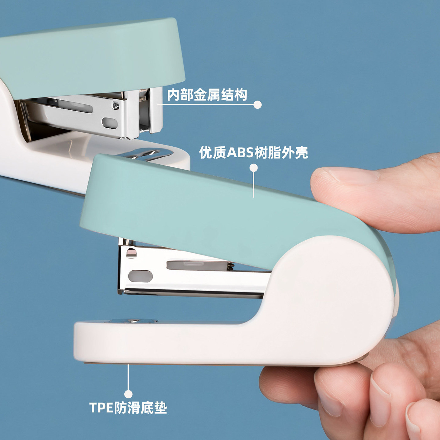 Deli stapler is portable and labor-saving for students to hold