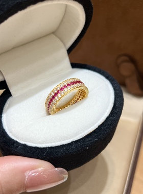 满天星闪耀满圈镶钻戒指