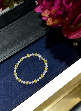 女钻石纯银仿真钻手链