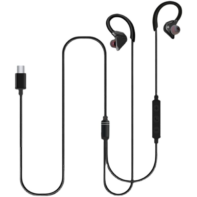 aogos有线耳机挂耳式1.5米手机通用typec吃鸡K歌直播运动跑步不掉,淘宝优惠券,粉丝福利购,淘宝优惠卷