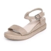 Wedge sandal nữ 2019 mới mùa hè hở ngón từ khóa với giày đế bệt retro dày đế giày Roman - Sandal Sandal