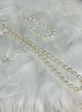 母情节三件套2025新款时尚百搭多珠项链女简约风格饰品礼物
