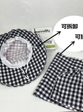 女遮脸防晒帽大檐百搭采茶帽帽子